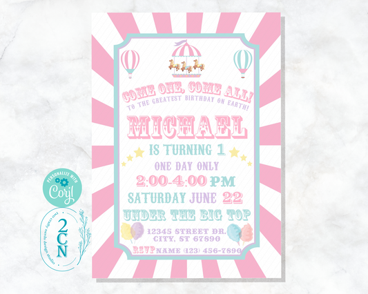 DIY Your Way To Cotton Candy Circus Birthday Fun!