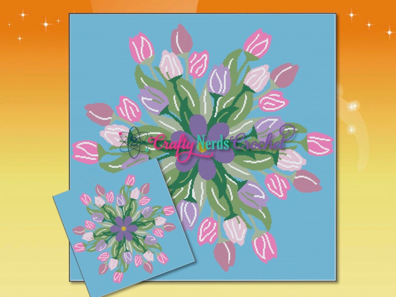 Tulip Mandala Pattern Graph with SC and TSS Written