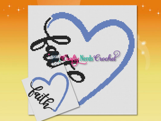Faith Heart Pattern Graph with MiniC2C written