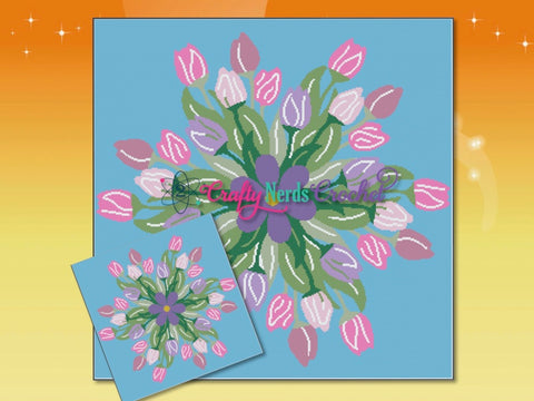 Tulip Mandala Pattern Graph with SC and TSS Written