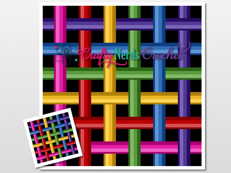 Rainbow Pipe Optical Illusion MiniC2C Graphghan Pattern DIY With Written PDF Instructions Printable Digital Grid Crochet Knit Do It Yourself