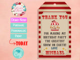 Circus Carnival Ticket Birthday Party Pack, Circus Birthday invitation | Editable Instant Download | Edit Online NOW Corjl | INSTANT ACCESS