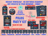 Police Birthday Invitation, Police Party, Police invitation, Cop Party | Editable Instant Download | Edit Online NOW Corjl | INSTANT ACCESS