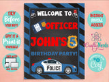 Police Birthday Invitation, Police Party, Police invitation, Cop Party | Editable Instant Download | Edit Online NOW Corjl | INSTANT ACCESS