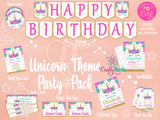 Unicorn Birthday Invitation, Magical Unicorn Party, Unicorn invitation | Editable Instant Download | Edit Online NOW Corjl | INSTANT ACCESS