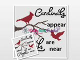 Cardinal Appear When Angels Are Near Pattern Graph With Mini C2C Written, Bird Graphgan, Cardinal Blanket, Cardinal Crochet Pattern