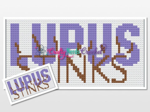 Lupus stinks Banner Pattern Graph With C2C Written, Lupus Graphgan, Lupus Blanket, Lupus Crochet Pattern, Lupus Warrior Pattern, Lupus graph