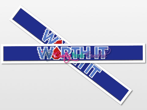Worth it Scarf Pattern Graph With Half Double Crochet Written, Worth it Graph Scarf, Worth it Scarf, Worth it Crochet Pattern, Graph Pattern