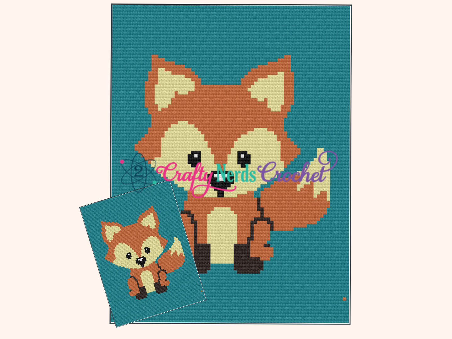 Pattern Baby Fox Baby Fox Pattern Graph With Mini C2C Written, Fox Graphgan, Fox Blanke ...