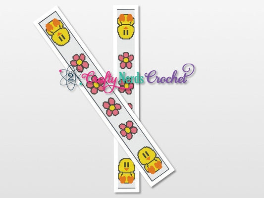 Easter Chick Scarf Pattern Graph With Single Crochet Written, Easter Graph Scarf, Easter Crochet Pattern, Easter Pattern, Easter Graph