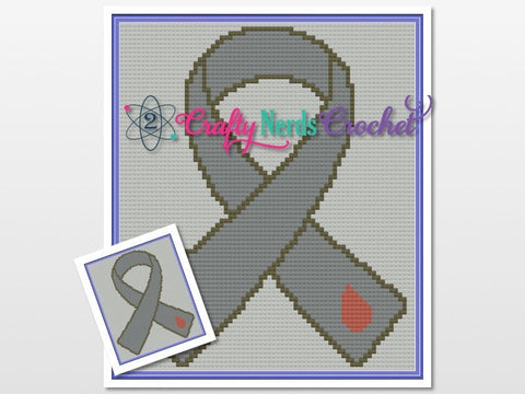 Diabetes Awareness Ribbon Pattern Graph With C2C Written, Diabetes Graphgan, Diabetes Blanket, Diabetes Crochet Pattern, Diabetes Warrior