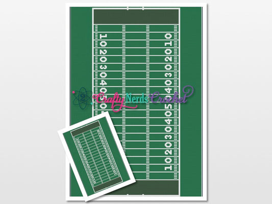 Football Field Pattern Graph with SC and TSS Written, Football Graphgan, Football Crochet Pattern, Football Blanket, Football Pattern