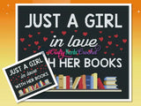 Girl Loves Books Pattern Graph With Single Crochet SC Written, Nerdy Graphgan, Nerdy Blanket, Nerdy Crochet Pattern, Nerdy Throw Books Throw