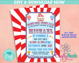 Carnival Circus Birthday Invitation, Circus Party, Carnival Theme | Editable Instant Download | Edit Online NOW Corjl | INSTANT ACCESS