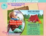 Camping Party Birthday Invitation With Photo, Park Party, Camping Theme | Editable Instant Download | Edit Online NOW Corjl | INSTANT ACCESS