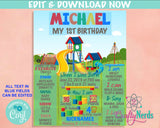 Playground Birthday Sign, Park Birthday Board, Milestone Birthday Sign | Editable Instant Download | Edit Online NOW Corjl | INSTANT ACCESS