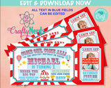 Carnival Ticket Birthday Invitation With Picture, Circus invitation Photo | Editable Instant Download Edit Online NOW Corjl | INSTANT ACCESS