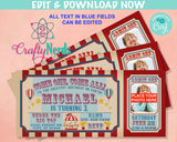 Carnival Ticket Birthday Invitation With Picture, Circus invitation Photo | Editable Instant Download Edit Online NOW Corjl | INSTANT ACCESS