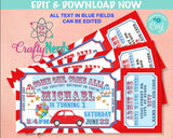 Drive By Circus Carnival Ticket Birthday Invitation, Party invitation | Editable Instant Download | Edit Online NOW Corjl | INSTANT ACCESS