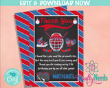 Hockey Birthday Thank You Card, Ice Hockey Birthday Party, All Star | Editable Instant Download | Edit Online NOW Corjl | INSTANT ACCESS T1