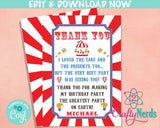 Carnival Circus Birthday Invitation, Circus Party, Carnival Theme | Editable Instant Download | Edit Online NOW Corjl | INSTANT ACCESS