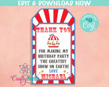 Carnival Circus Birthday Invitation, Circus Party, Carnival Theme | Editable Instant Download | Edit Online NOW Corjl | INSTANT ACCESS