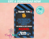 Police Birthday Invitation, Police Party, Cop Theme, Police Theme | Editable Instant Download | Edit Online NOW Corjl | INSTANT ACCESS