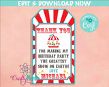 Carnival Ticket Birthday Invitation With Picture, Circus invitation Photo | Editable Instant Download Edit Online NOW Corjl | INSTANT ACCESS