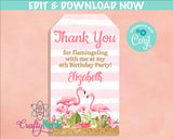 Flamingo Summer Birthday Invitation, Summer Flaminagle party, Pastel | Editable Instant Download | Edit Online NOW Corjl | INSTANT ACCESS