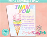 Ice Cream Birthday Invitation, Summer Party Invitation Pastel Ice Cream | Editable Instant Download | Edit Online NOW Corjl | INSTANT ACCESS