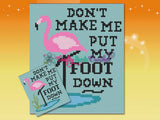 Don't Make me Put my Foot Down Pattern Graph With C2C Written, Flamingo Graphgan, Flamingo Blanket, Flamingo Crochet Pattern, Bird Pattern