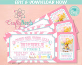 Carnival Ticket Birthday Invitation With Photo, Circus invitation Pastel | Editable Instant Download Edit Online NOW Corjl | INSTANT ACCESS