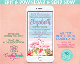 Lets Flaminagle Birthday Party Electronic Invitation, Flamingo Evite | Editable Instant Download | Edit Online NOW Corjl | INSTANT ACCESS