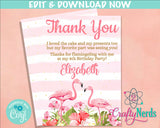 Lets Flaminagle Birthday Party Electronic Invitation, Flamingo Evite | Editable Instant Download | Edit Online NOW Corjl | INSTANT ACCESS