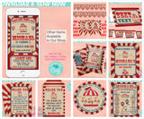 Vintage Carnival Circus Birthday Sign, Birthday Board, Milestone Sign | Editable Instant Download | Edit Online NOW Corjl | INSTANT ACCESS