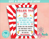 Circus Carnival Ticket Birthday Party Electronic Invitation, Evite | Editable Instant Download | Edit Online NOW Corjl | INSTANT ACCESS