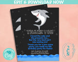 Shark Birthday Invitation with Photo, Shark Party, Shark Theme | Editable Instant Download | Edit Online NOW Corjl | INSTANT ACCESS