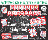 Circus Carnival How Many Candy In The Bottle Game, JPG & PDF Instant Download, Red and Blue, Circus Baby Shower, Carnival Baby Shower Games.