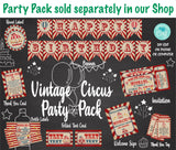 Circus Chocolate Bar Wrapper Carnival Candy Wrapper 2 Size Hershey Aldi | Editable Instant Download | Edit Online NOW Corjl | INSTANT ACCESS