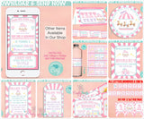 Circus Carnival Measuring Mommy To Be Bump Game, JPG & PDF Instant Download, Pastel Pink Purple, Circus Shower, Carnival Baby Shower Games.