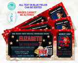 Movie Night Ticket Birthday Invitation with Photo, Movie Party, Film | Editable Instant Download | Edit Online NOW Corjl | INSTANT ACCESS