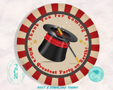 Magic Circus Carnival Ticket Birthday Party Pack, Birthday invitation | Editable Instant Download | Edit Online NOW Corjl | INSTANT ACCESS